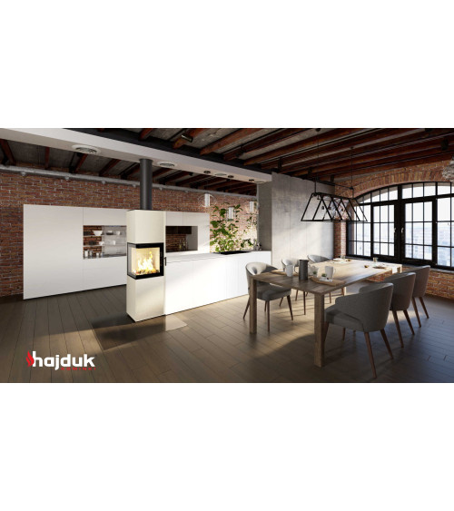 Stufa a legna PIXEL XXL bianco