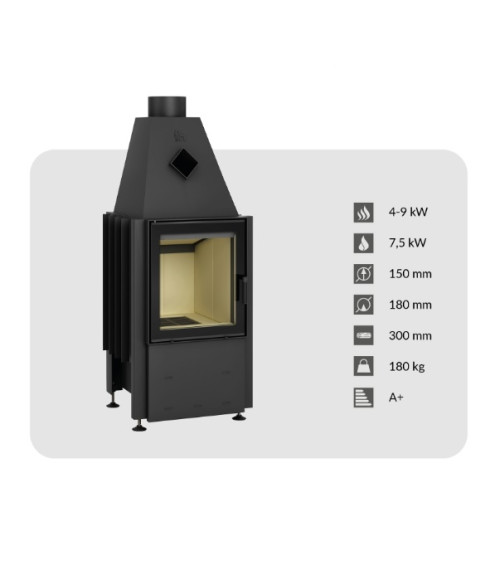 Fogão a lenha Smart 1VT 45 cm