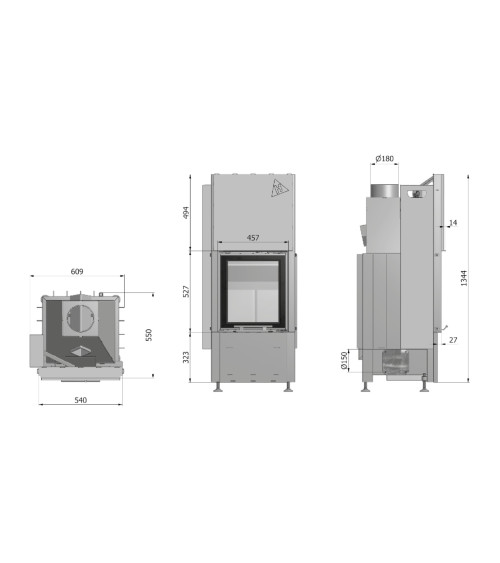 Bruciatore a legna Smart 1VTh 54 cm
