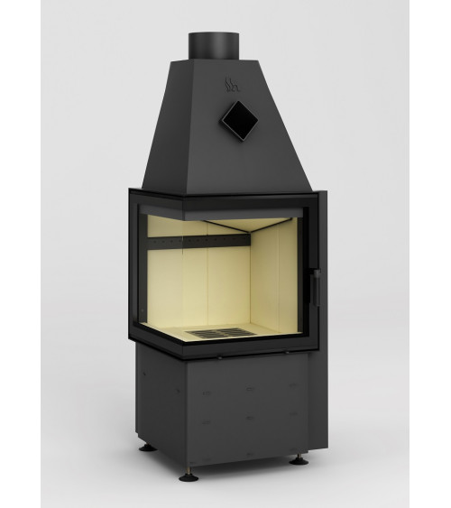 Estufa de leña de esquina Smart 2L/PT 51 cm