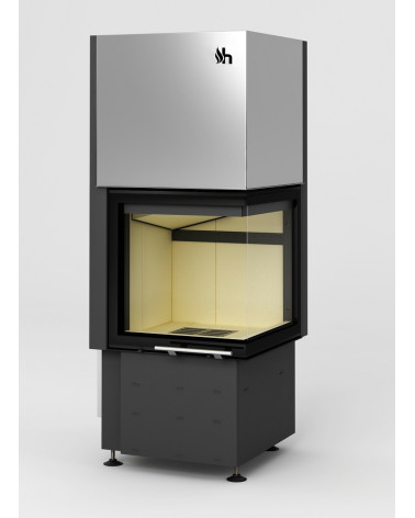 Fogão a lenha de canto Smart 2P/LTh 57 cm