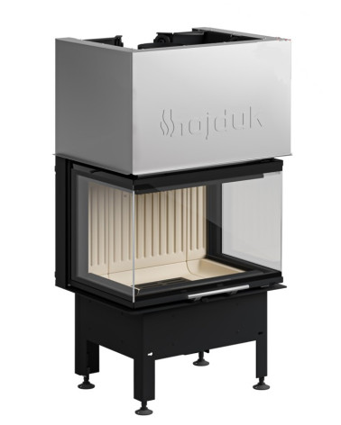 Insert à bois d'angle Smart 3XTh 64 cm