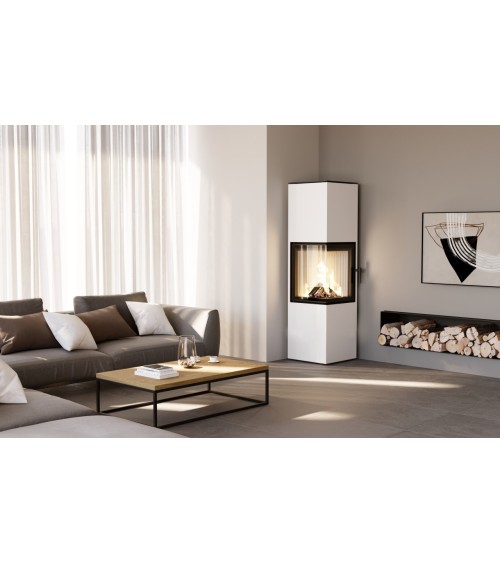 Poêle à bois PIXEL L blanc