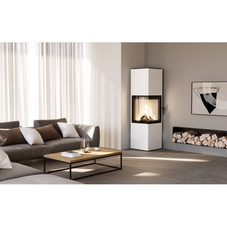 Poêle à bois PIXEL L blanc