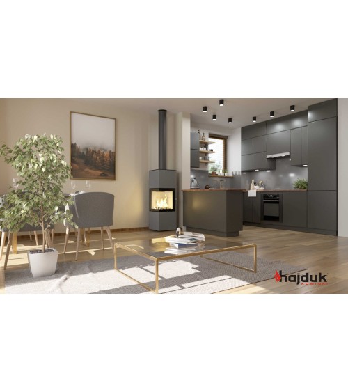 Poêle à bois PIXEL L gris