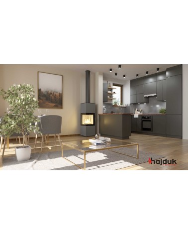 Poêle à bois PIXEL L gris