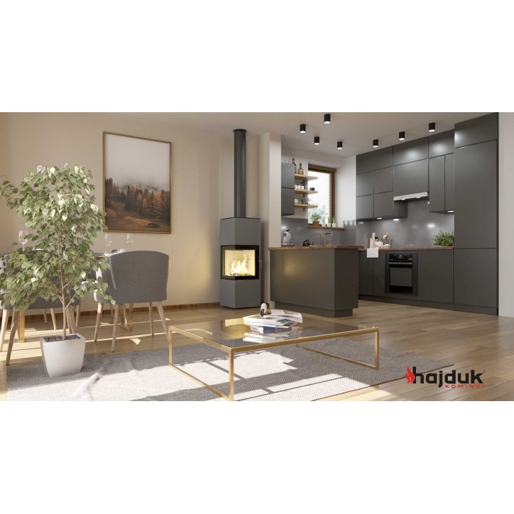 Poêle à bois PIXEL L gris