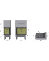 Insert à bois d'angle Volcano 2L/PTh-S 80 cm