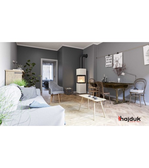 Poêle à bois PIXEL XL blanc