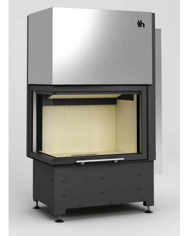 Insert à bois d'angle Volcano 2L/Ph 85 cm