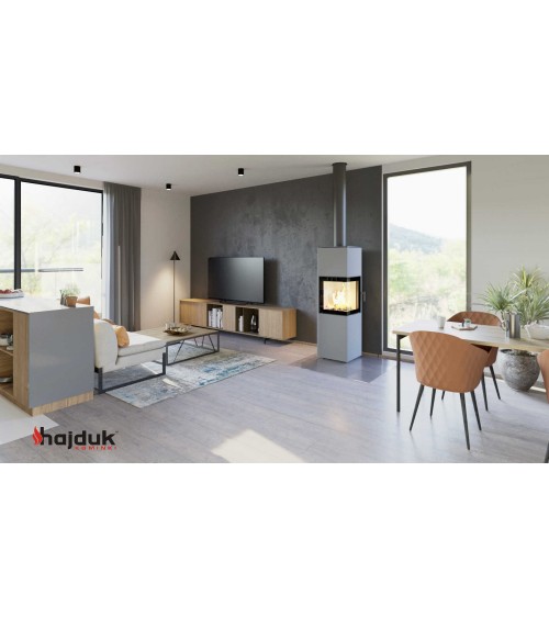 Poêle à bois PIXEL XL gris