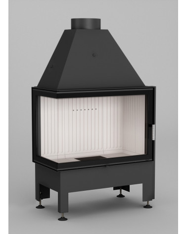 Insert à bois d'angle Volcano 2L/PAT 80 cm