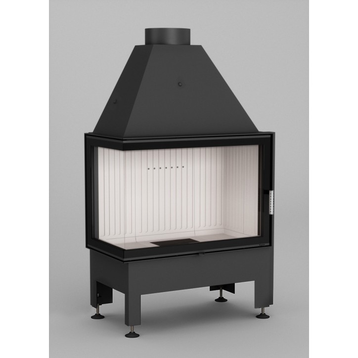 Fogão a lenha de canto Volcano 2L/PAT 80 cm