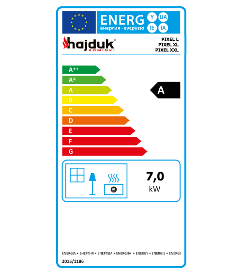 Poêle à bois PIXEL XL gris