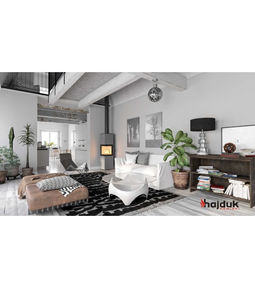 Poêle à bois PIXEL XXL gris