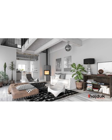 Poêle à bois PIXEL XXL gris