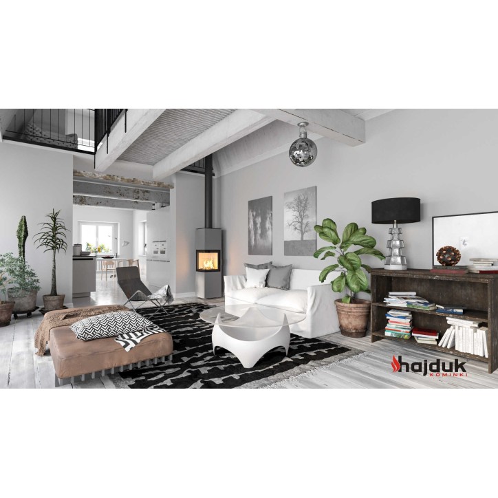 Poêle à bois PIXEL XXL gris