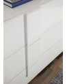 Argentier 2 portes JUPITER blanc laqué brillant 120 cm