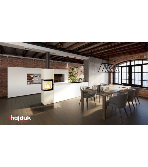 Poêle à bois PIXEL XXL blanc