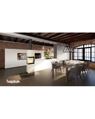 Poêle à bois PIXEL XXL blanc