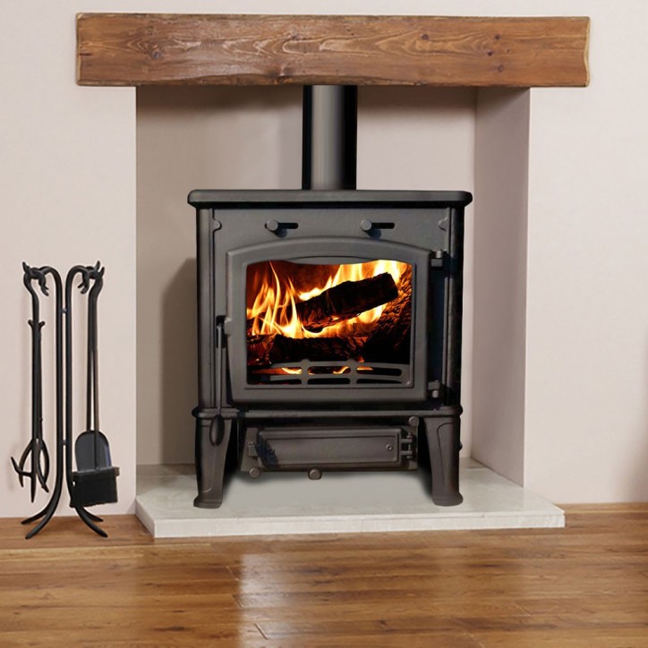 Poêle à bois L-SHORT straight avec clapet