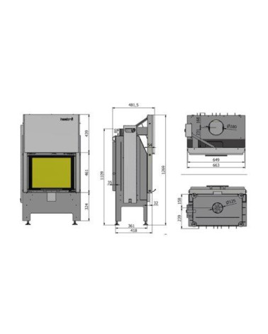 copy of Insert à bois Heatro 55