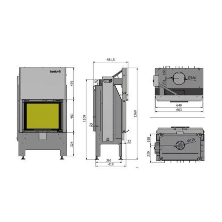 copy of Insert à bois Heatro 55
