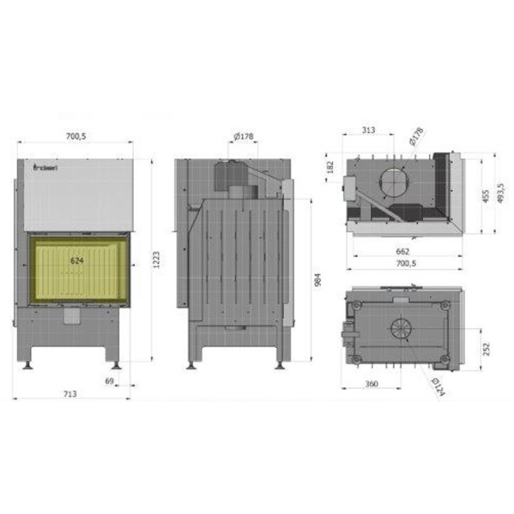 copy of Insert à bois Heatro 55