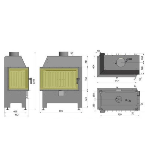 copy of Insert à bois Heatro 55