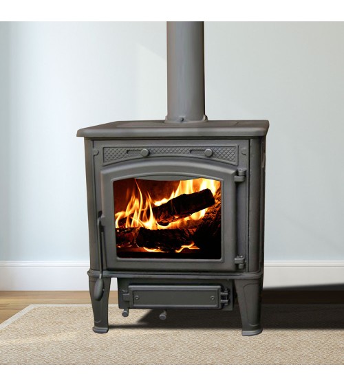 Poêle à bois L-ornament short avec clapet