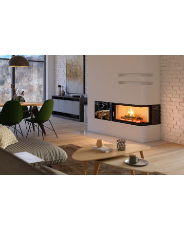Estufa de leña de esquina Heatro 81L/P- 92cm