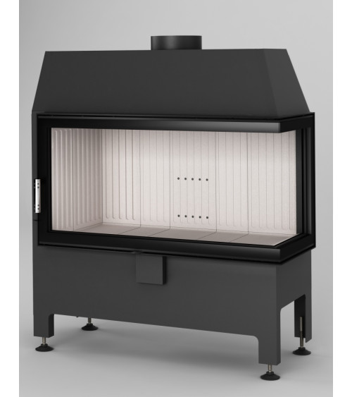 Estufa de leña de esquina Heatro 81L/P- 92cm