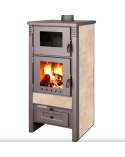 Poêle à bois + four TAURUS beige 52 cm