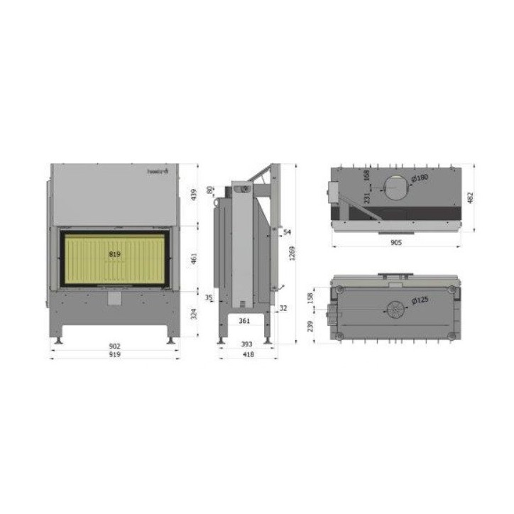 copy of Insert à bois Heatro 55
