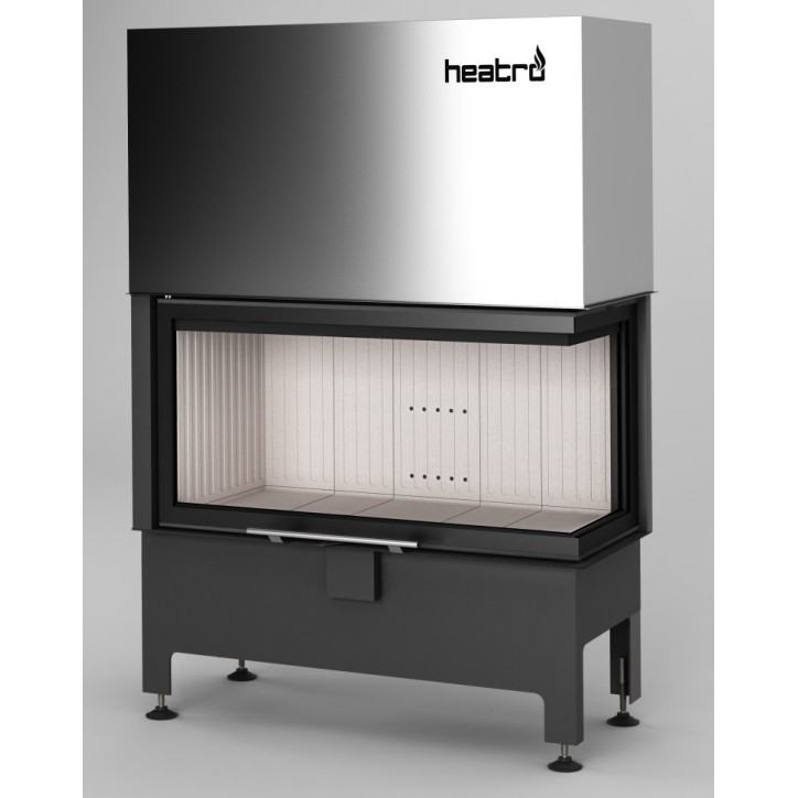 Fogão a lenha de canto Heatro 81L/PH- 97cm