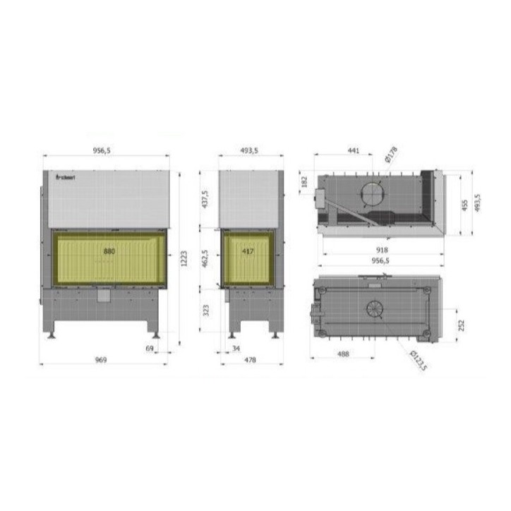 copy of Insert à bois Heatro 55