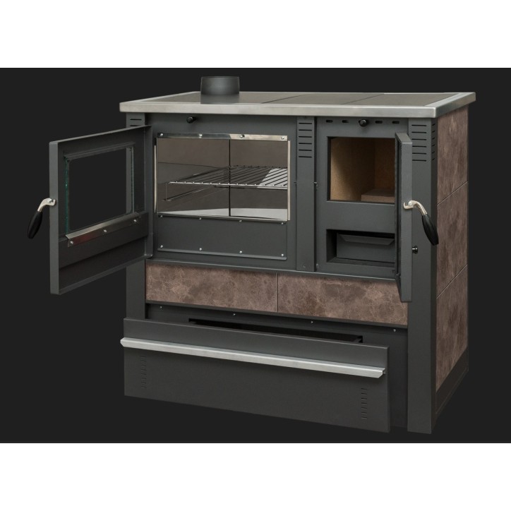 Cucina in legno moka PANONIA + forno 90 cm Cucina in legno moka PANONIA + forno 90 cm