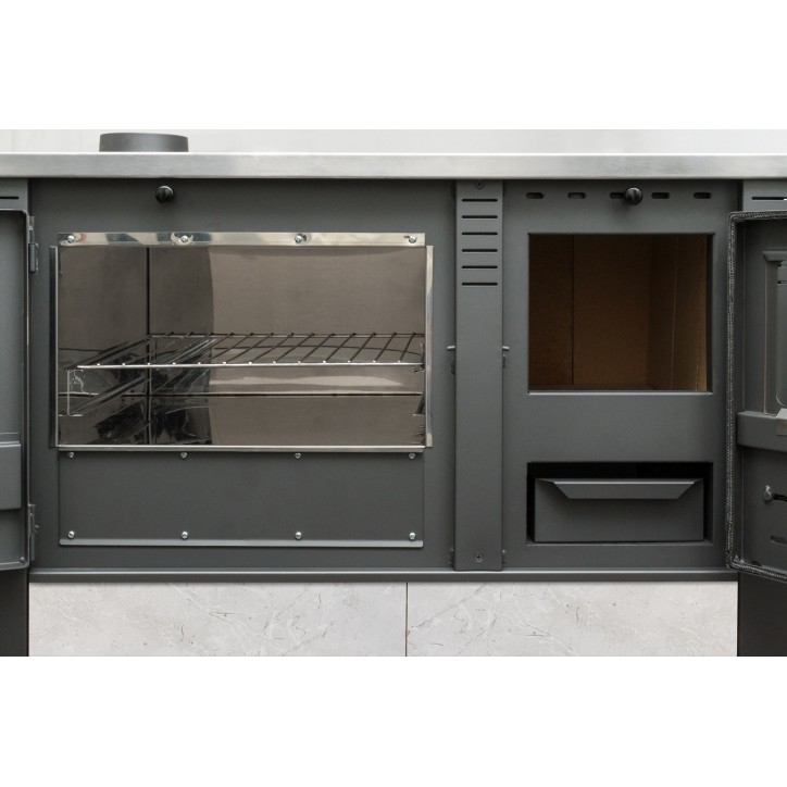 Cucina in legno moka PANONIA + forno 90 cm Cucina in legno moka PANONIA + forno 90 cm