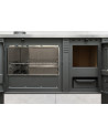 Fogão a lenha moca PANONIA + forno 90 cm