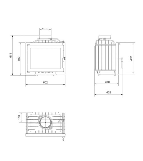 Poêle à bois Olivia ILDNORD BERGEN 8kW