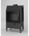 Estufa de leña Heatro 55 negro- 66cm