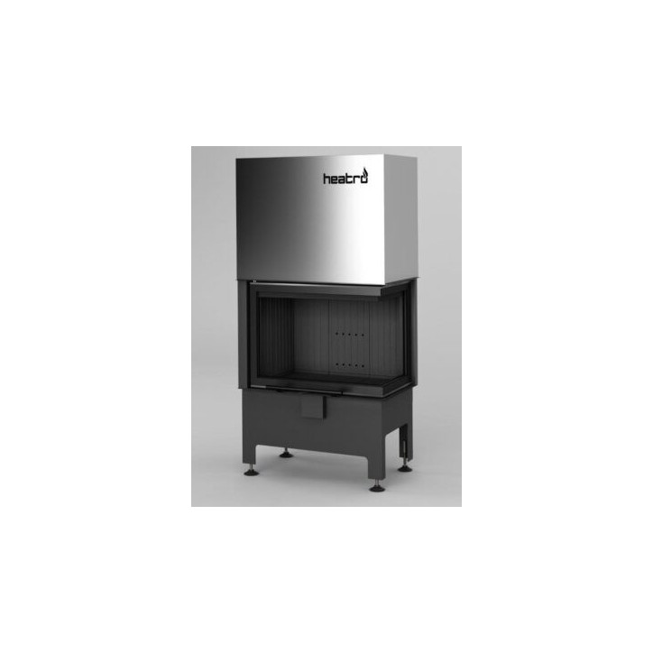 Estufa de leña de esquina Heatro 55L/PH negro - 71cm