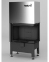 Estufa de leña de esquina Heatro 55L/PH negro - 71cm