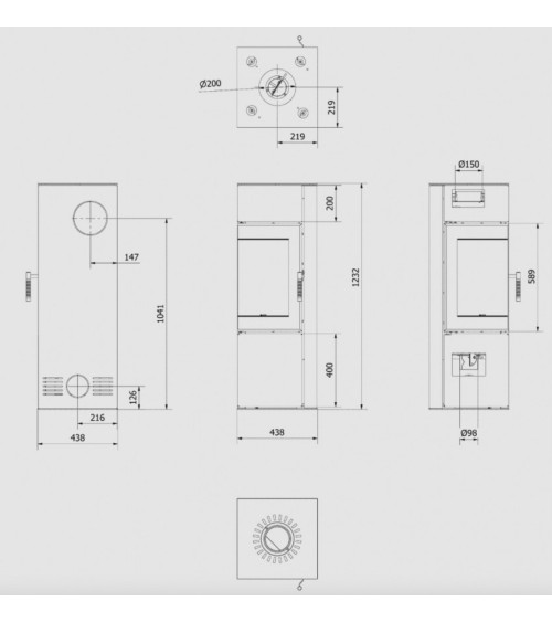 Poêle à bois Thibault ILDNORD ODYN 8kW