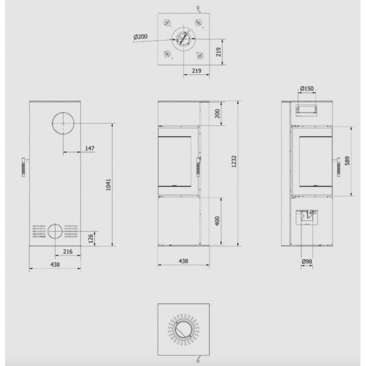 Poêle à bois Thibault ILDNORD ODYN 8kW
