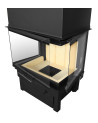 Insert à bois Volcano 3PLh noir 70 cm
