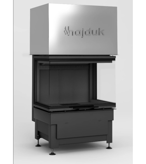 Bruciatore a legna Volcano 3PLh nero 70 cm
