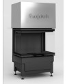 Bruciatore a legna Volcano 3PLh nero 70 cm