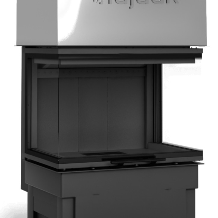 Bruciatore a legna Volcano 3PLh nero 70 cm