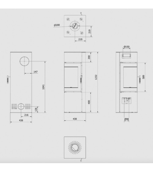 Poêle à bois Léonard ILDNORD ODYN 8kW